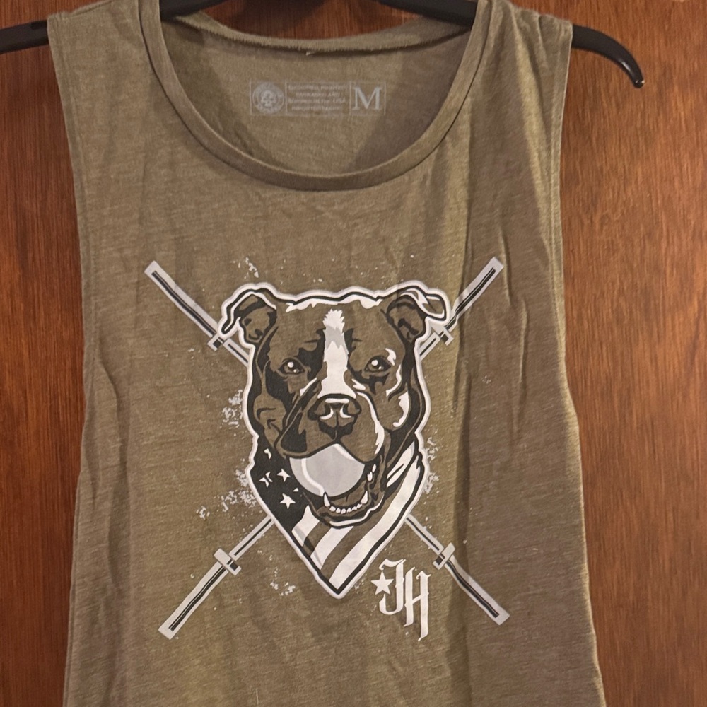 Olive Dog Graphic Tank Top